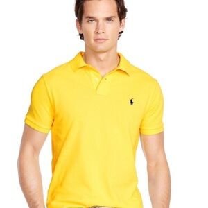 Ralph Lauren Bright Yellow Polo with Navy Pony